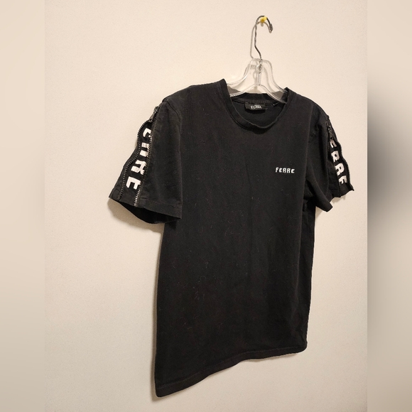Gianfranco Ferre Zipped Sleeve Graphic T-shirt | Size Small - Picture 5 of 8